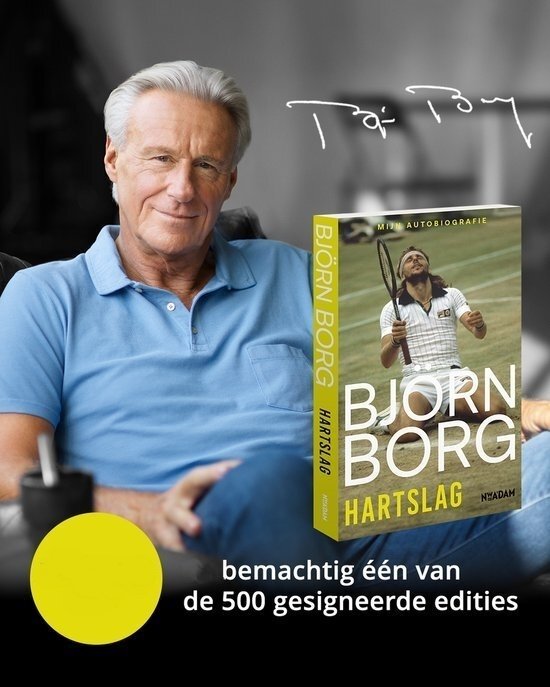 Bjorn Borg - Signed ball and signed Autobiography "Heartbeat" #1.0