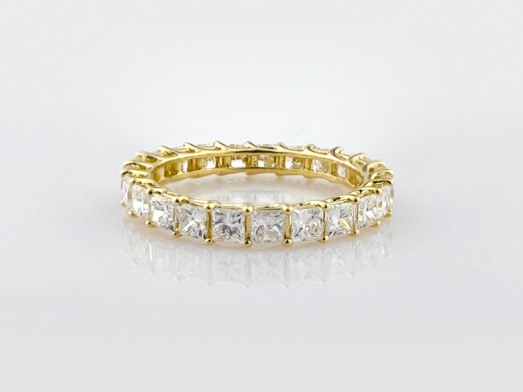 Gyűrű - 14 kt. Sárga arany -  2.70ct. tw. Gyémánt (Laboratóriumban előállított) #2.1