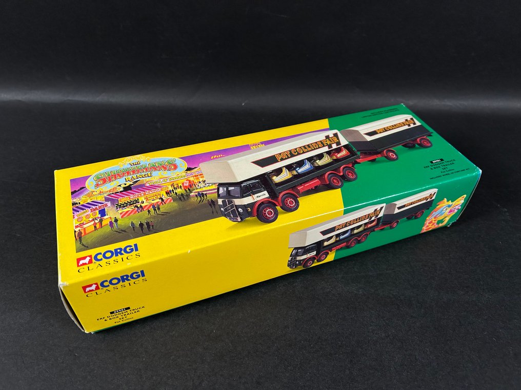 Corgi 1:50 - Modellino di camion - Corgi Classics Erf Dodgem Truck & Box Trailer Set - Pat Collins - Nessuna riserva di prezzo #1.0