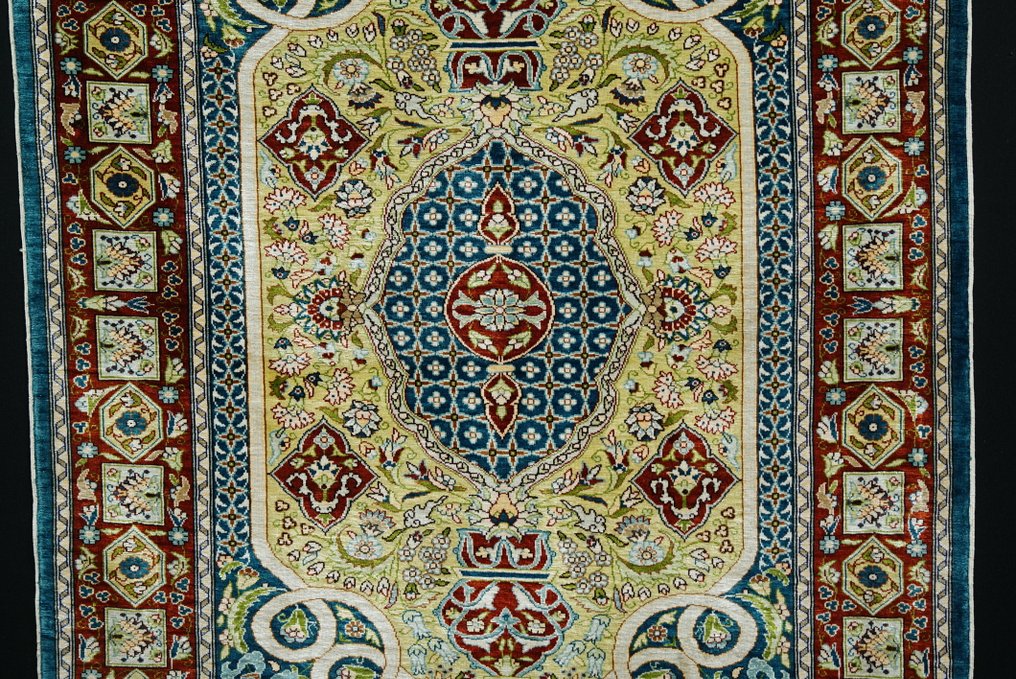 Tyrkisk Hereke-silke signert - Teppe - 70 cm - 56 cm #3.2