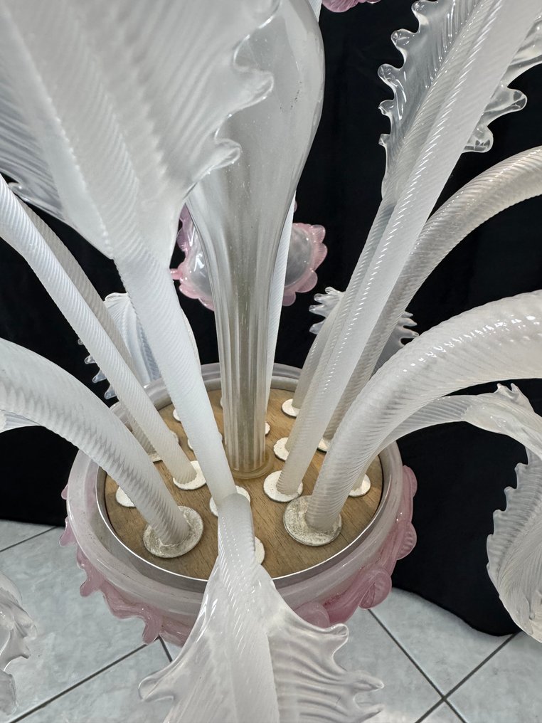 Chandelier - Bianchetto - Murano glass - 5 lights / 75cm diameter #4.3