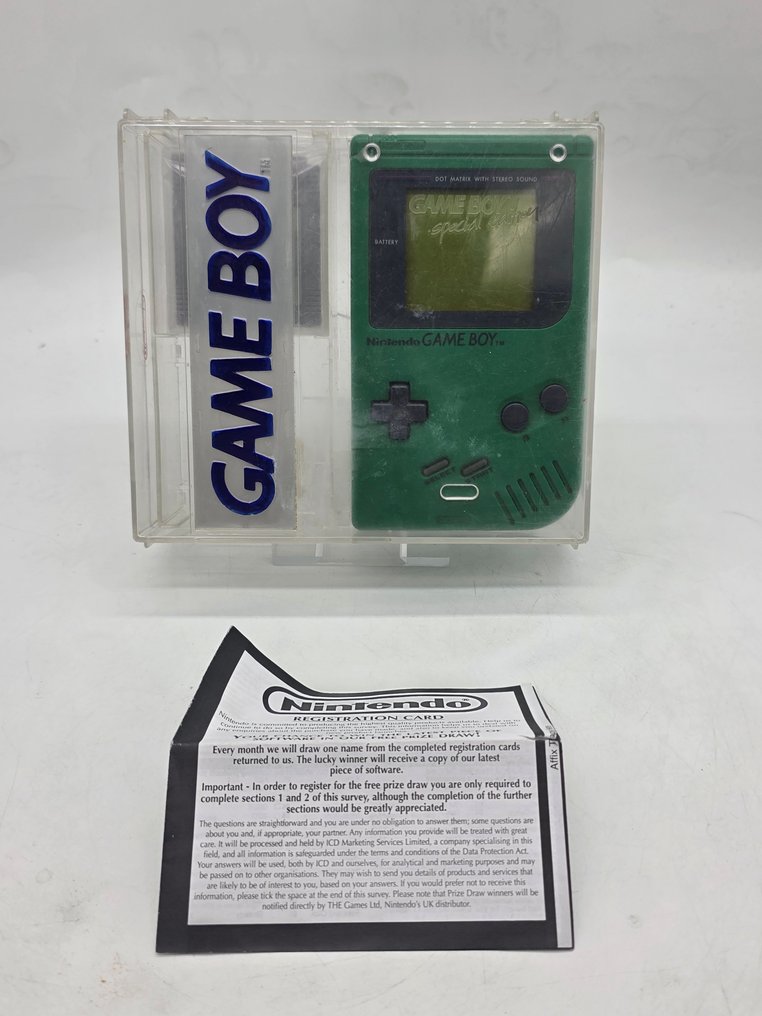 Nintendo - Gameboy Classic - DMG-01 1990's Original Hard Box Play it Loud (Green Edition) +Golf Pack - Video game console + games - In original box #1.0