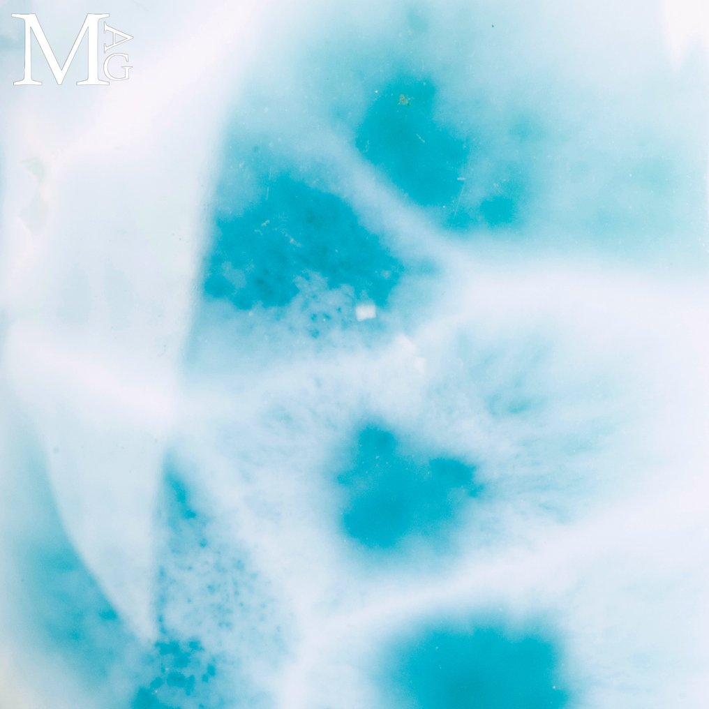 非凡的拉利玛，‘亚特兰蒂斯之石’ 极佳的拉利马尔宝石，极上品质 - 高度: 35 mm - 宽度: 28 mm- 17 g #4.3