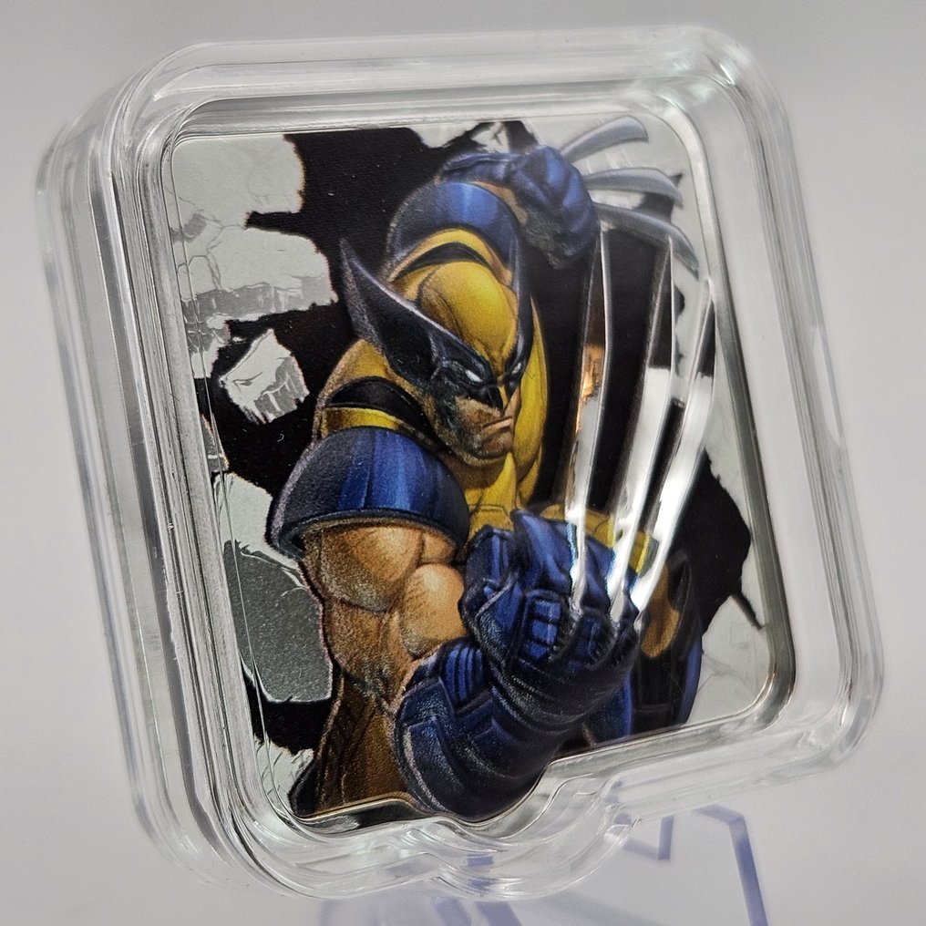 Niue. 5 Dollars Niue 2025 – Marvel – Wolverine Slash – 2 oz Silver .999 – Proof – High Relief – Limited Edition #1.0