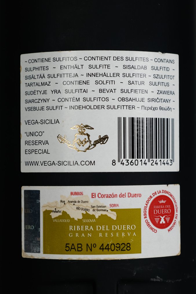 Vega Sicilia, Único, 2012 Release (1991, 1994 & 1999 vintages) - Ribera del Duero Reserva Especial - 1 Butelka (0,75 l) #3.2