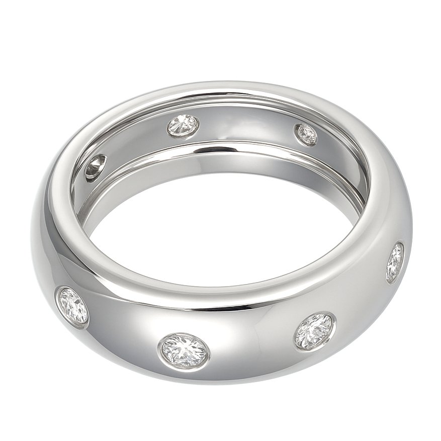 戒指 - 18 克拉 白金 -  0.32ct. tw. 鉆石 (天然)  #4.3