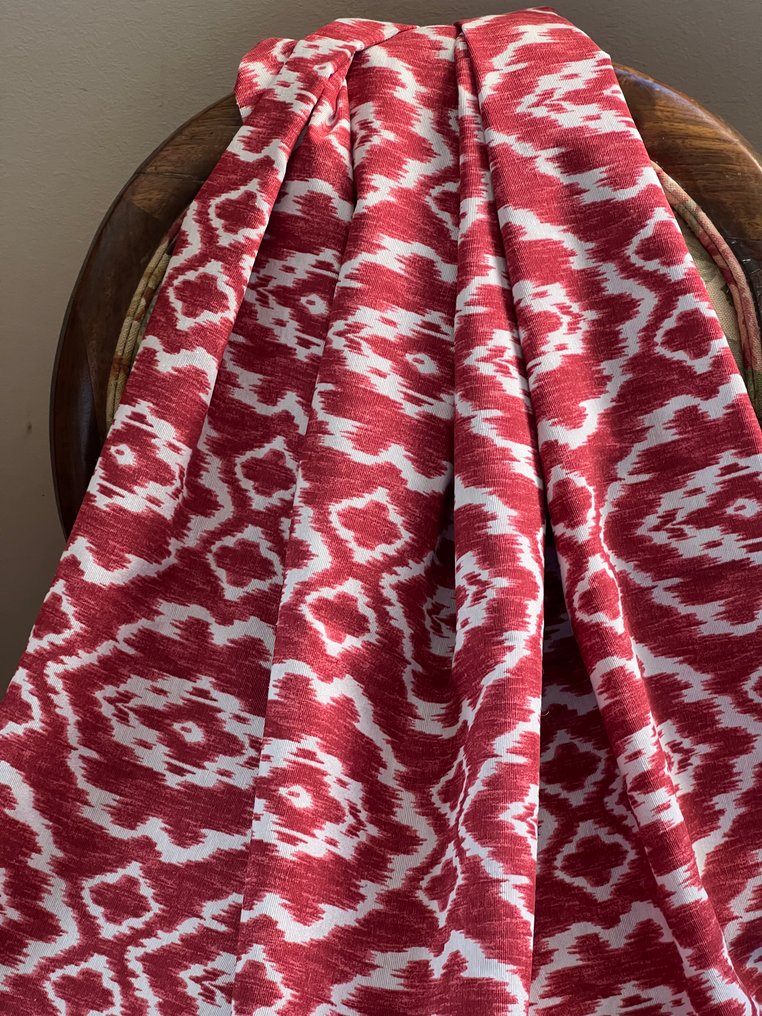 Double width. Ethnic ikat printed fabric for decoration and upholstery. - Textile - 300 cm - 280 cm #2.1