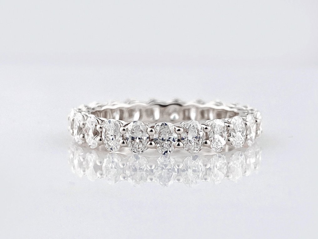 Senza prezzo di riserva - Anello - 14 carati Oro bianco - 2.40ct. tw. Diamante (Coltivato in laboratorio) #2.1