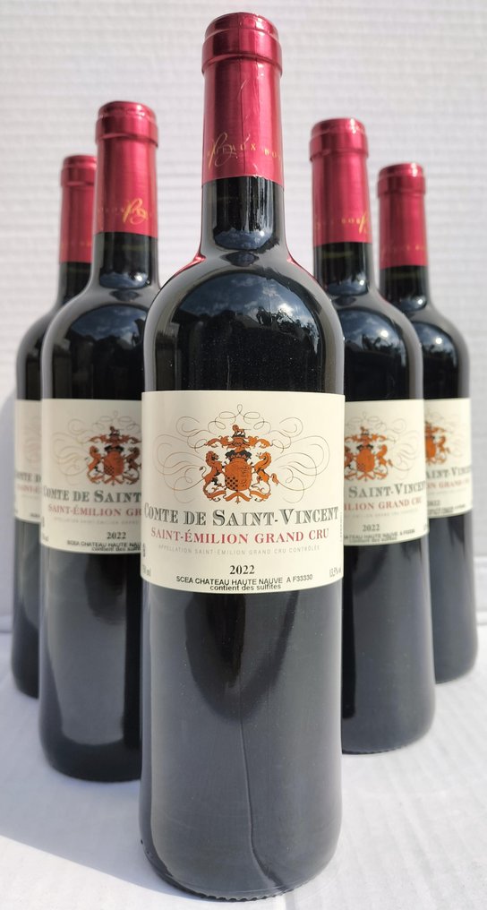 2022 Comte de Saint Vincent - 波尔多, 圣埃米利永 Grand Cru - 6 Bottles (0.75L) #1.0