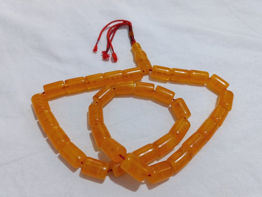  誦經念珠 - 琥珀 - 1970-1980 - 稀有的祈祷念珠  #3.2