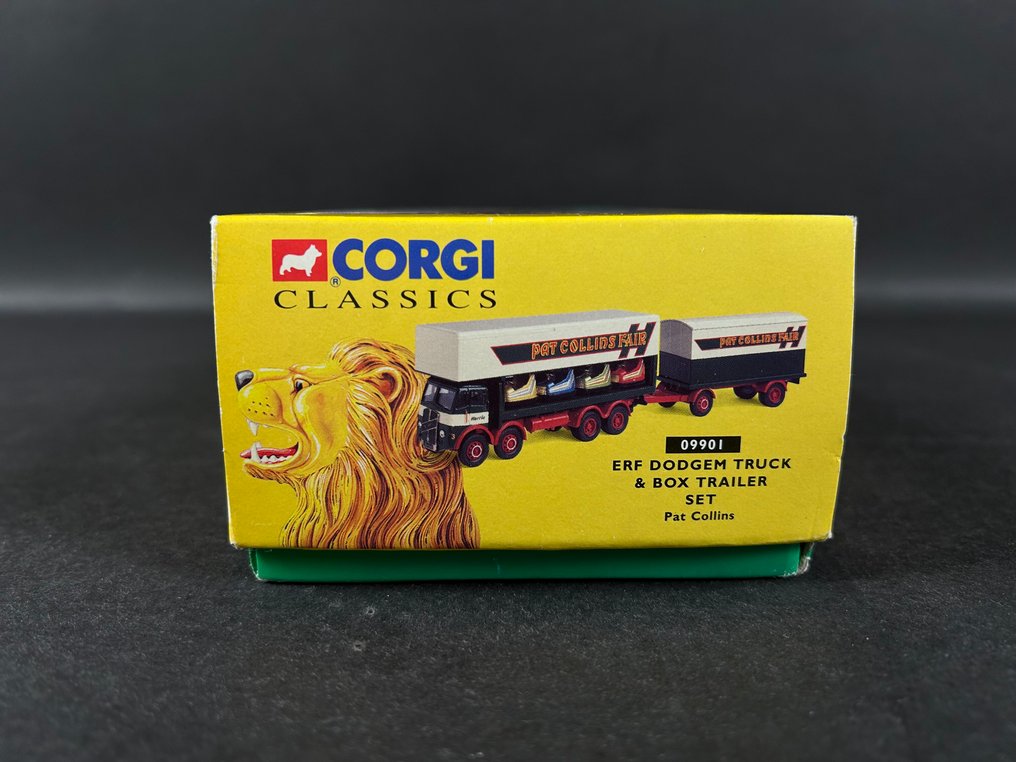 Corgi 1:50 - Modellino di camion - Corgi Classics Erf Dodgem Truck & Box Trailer Set - Pat Collins - Nessuna riserva di prezzo #2.1