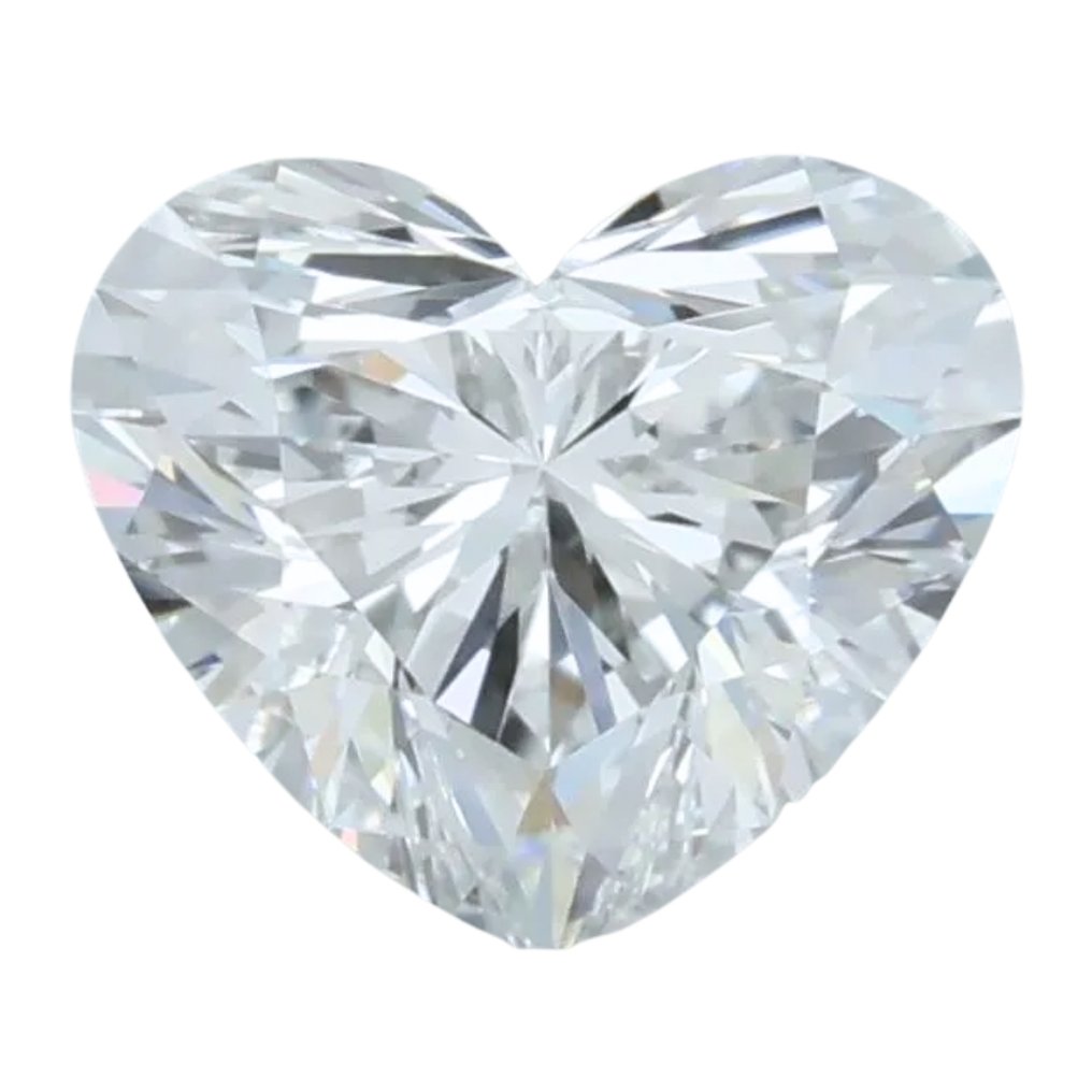 1 pcs 鑽石 (天然) - 0.51 ct - 心形 - E(近乎完全無色) - VVS1 - 美國寶石學院(Gemological Institute of America (GIA)) - 令人惊叹的理想切工 #1.0