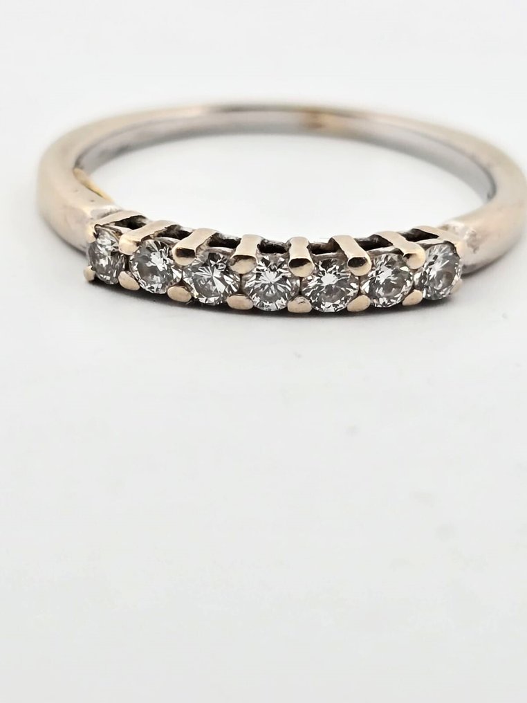 Δαχτυλίδι - 18 καράτια Λευκός χρυσός -  0.35ct. tw. Διαμάντι (Φυσικό)  #1.0