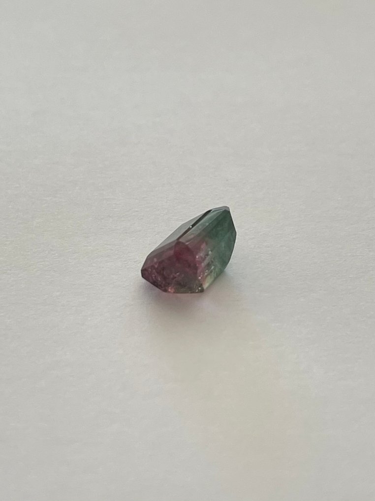 1 pcs Bi-colour, Green, Pink, Purple Tourmaline - 4.57 ct - Instituto Gemólogico Español (IGE) #2.1