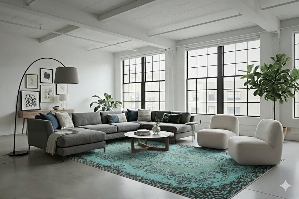 Turquoise κλασικό - Χαλί - 270 cm - 160 cm - με πιστοποιητικό #1.0