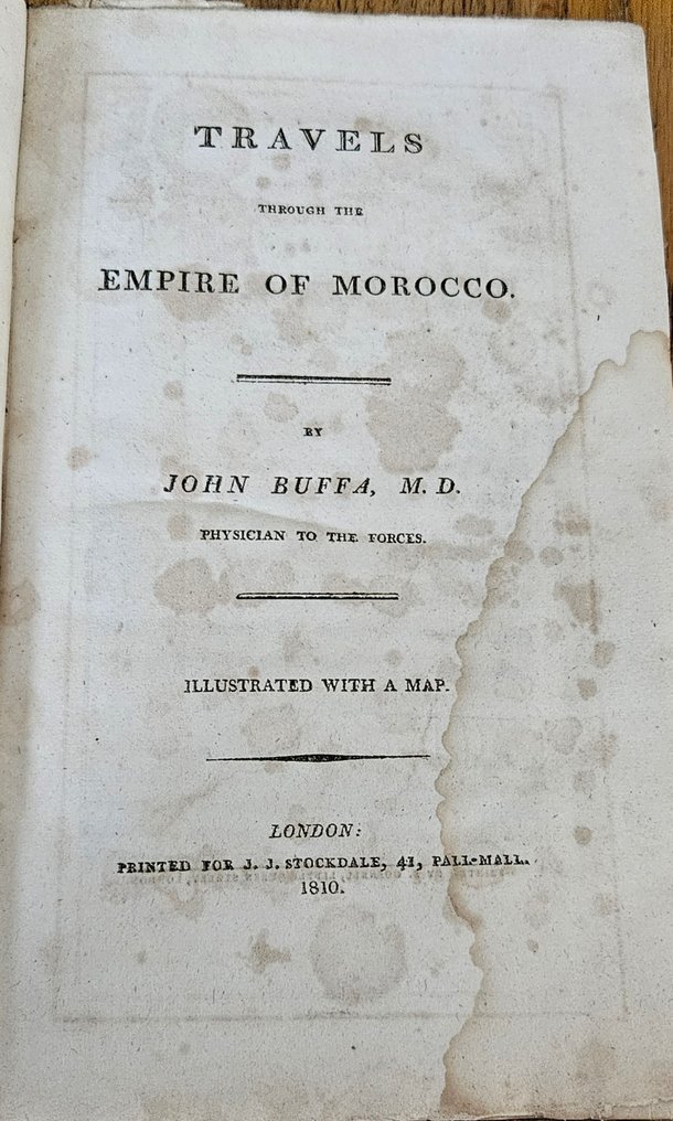 John Buffa MD - Travels through the Empire of Morocco - 1810 #1.0