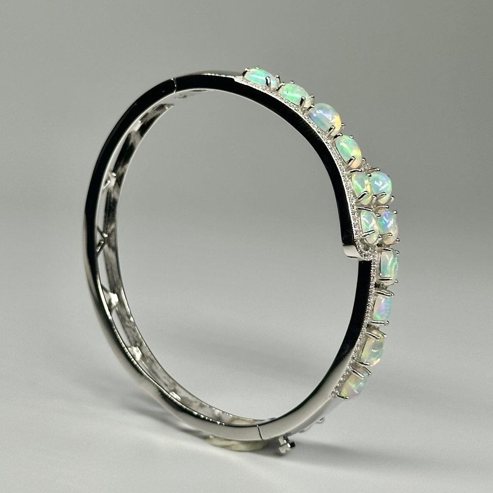 χωρίς τιμή ασφαλείας - Βραχιόλι Ασήμι 925 με φυσικό Οπάλιο της φωτιάς #4.3