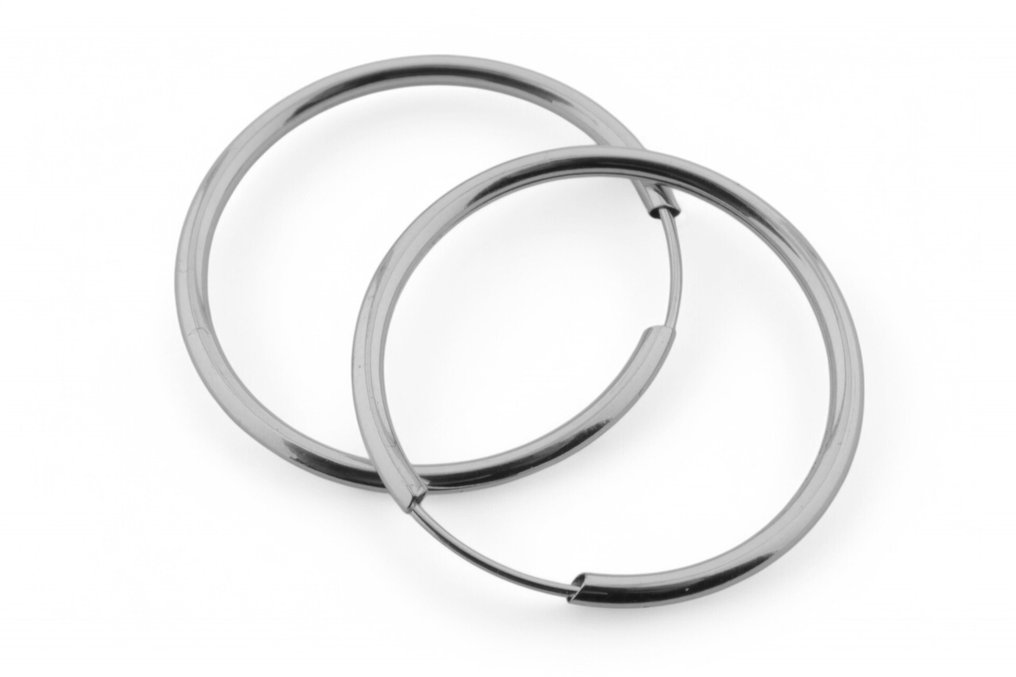 没有保留价 - 耳环 - 18K包金 白金 #1.0