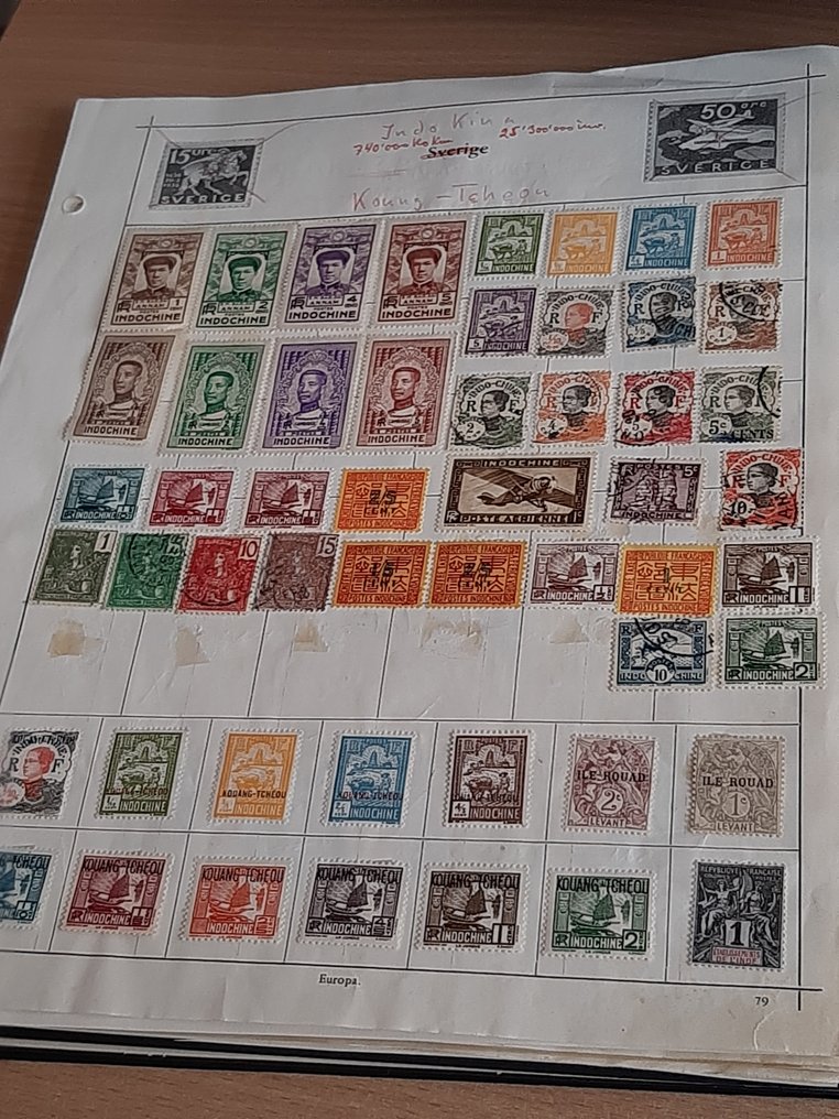 Κόσμος 1900/1980 - Συλλογή Γαλλικών Αποικιών σε φύλλα. - Michel #1.0