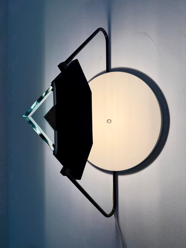 Memphis style - Φωτιστικό τοίχου - Ιταλικό Μεταμοντέρνο ντιζάιν της δεκαετίας του 1980 - Μέταλλο #4.3