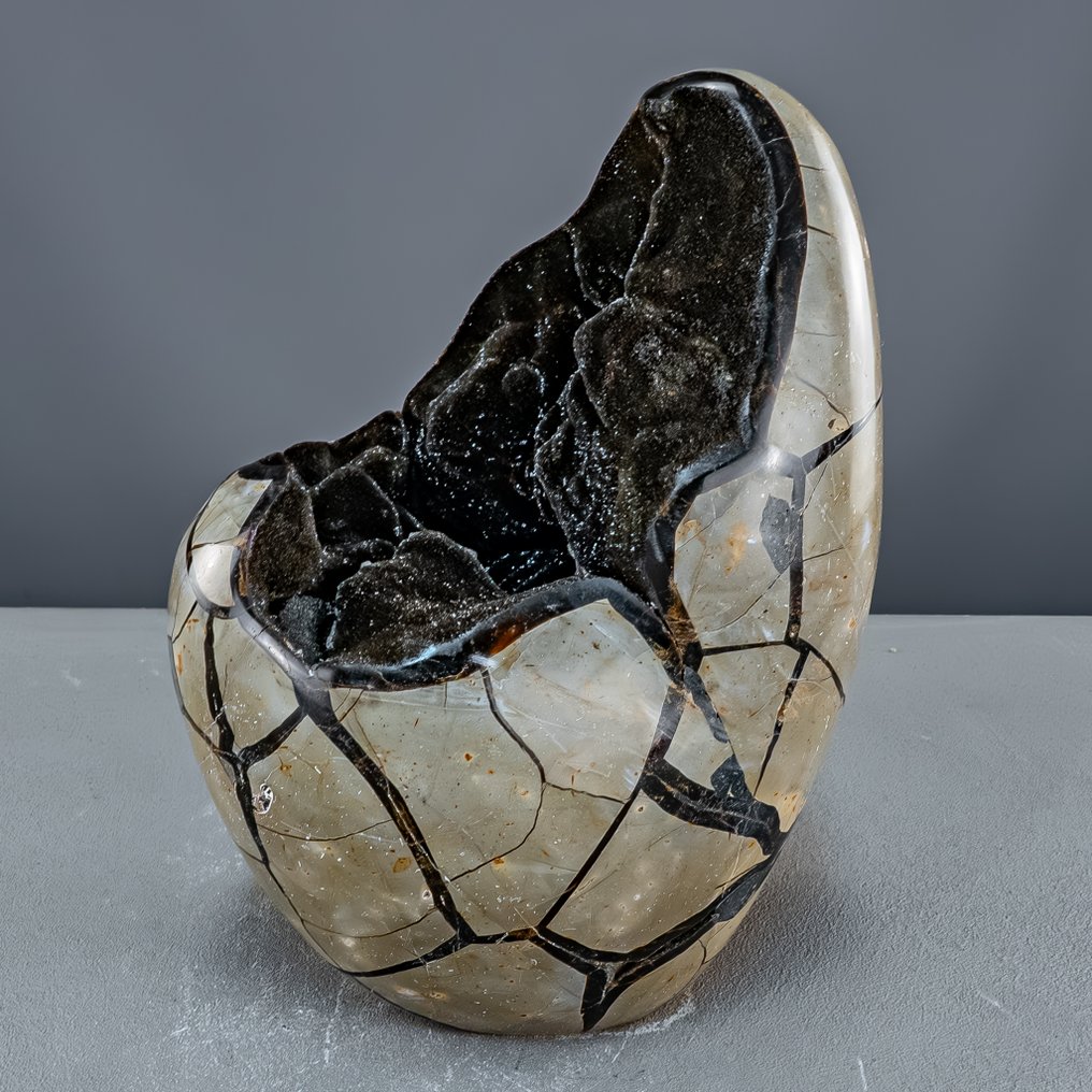 Septarien-Ei 配开放式鼓泡——高贵自由形态中的化石自然艺术品 最高品质- 7142.64 g #2.1