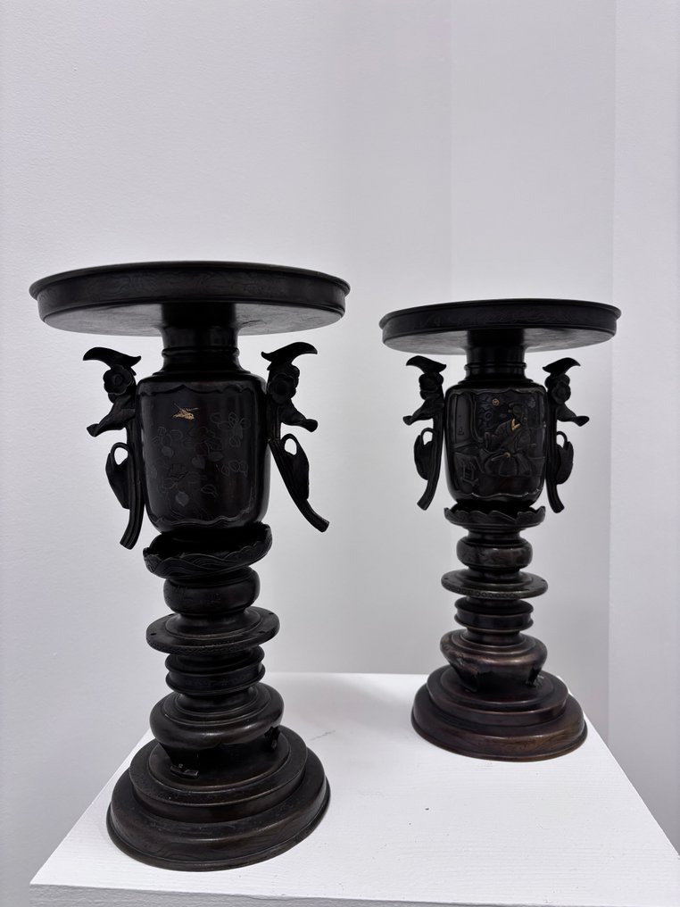 Θυμιατό  (2) - Μπρούντζος - Meiji (1868-1912) #4.3