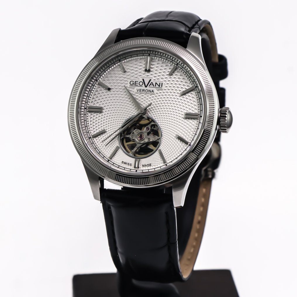 GEOVANI - Verona Open-Heart Swiss Automatic Watch - GORH599-SL-1 - Ingen reservasjonspris - Herre - 2020+ #2.1