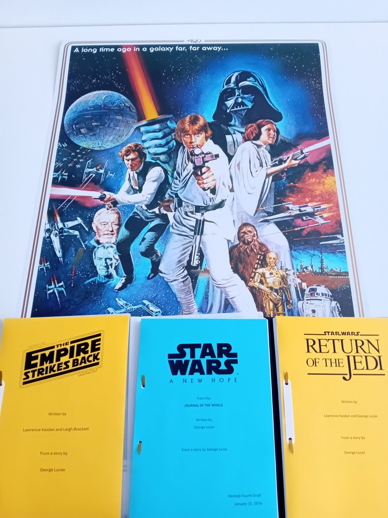 Scénario - George Lucas - 40th Special Edition Movieposter ( 91.5 x 61 cm) + Film Movie scripts from The Best parts of the - 1977 #1.0