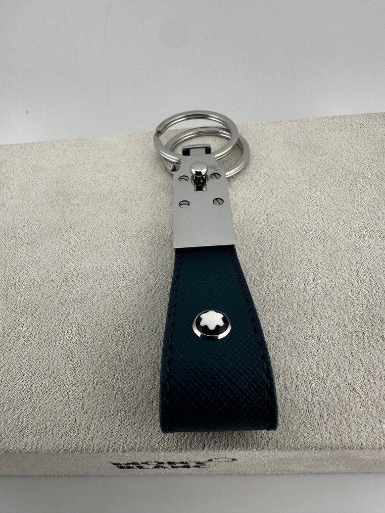 Montblanc - Sartorial loop key fob Cyprus Blue 198891 - Keyring #3.2