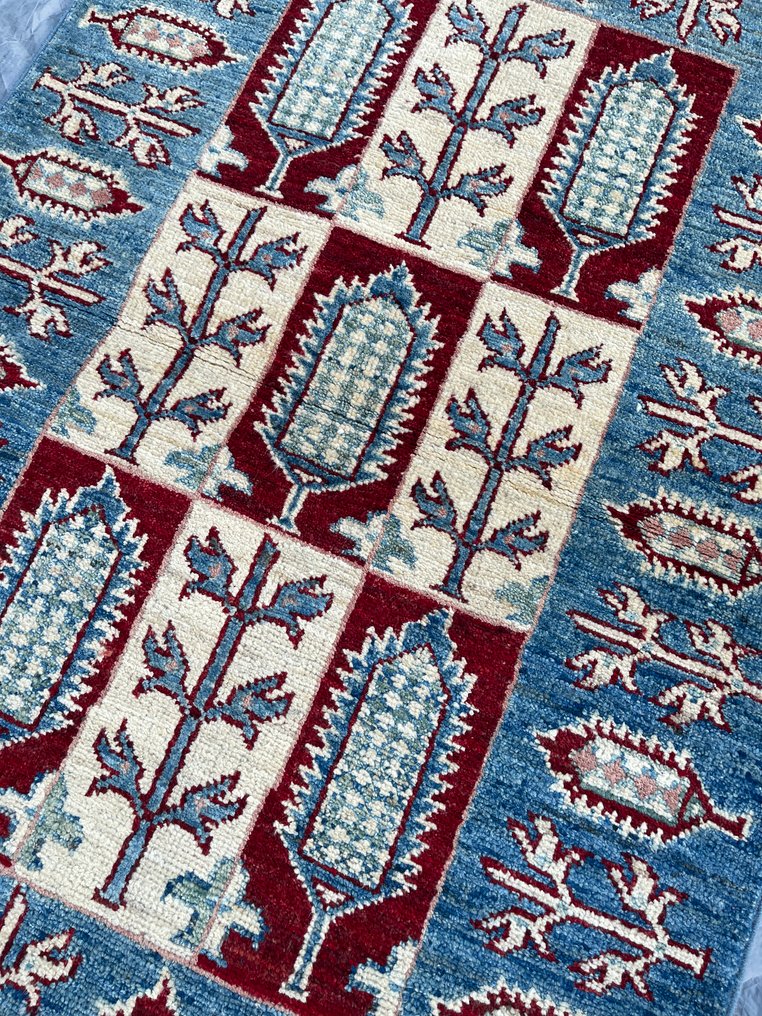 Afghaan Kashkuli (neu - unbenutzt) Wolle - handgeknotet - modern - hohe Qualität - unbenutzt - Teppich - 124 cm - 85 cm #1.0