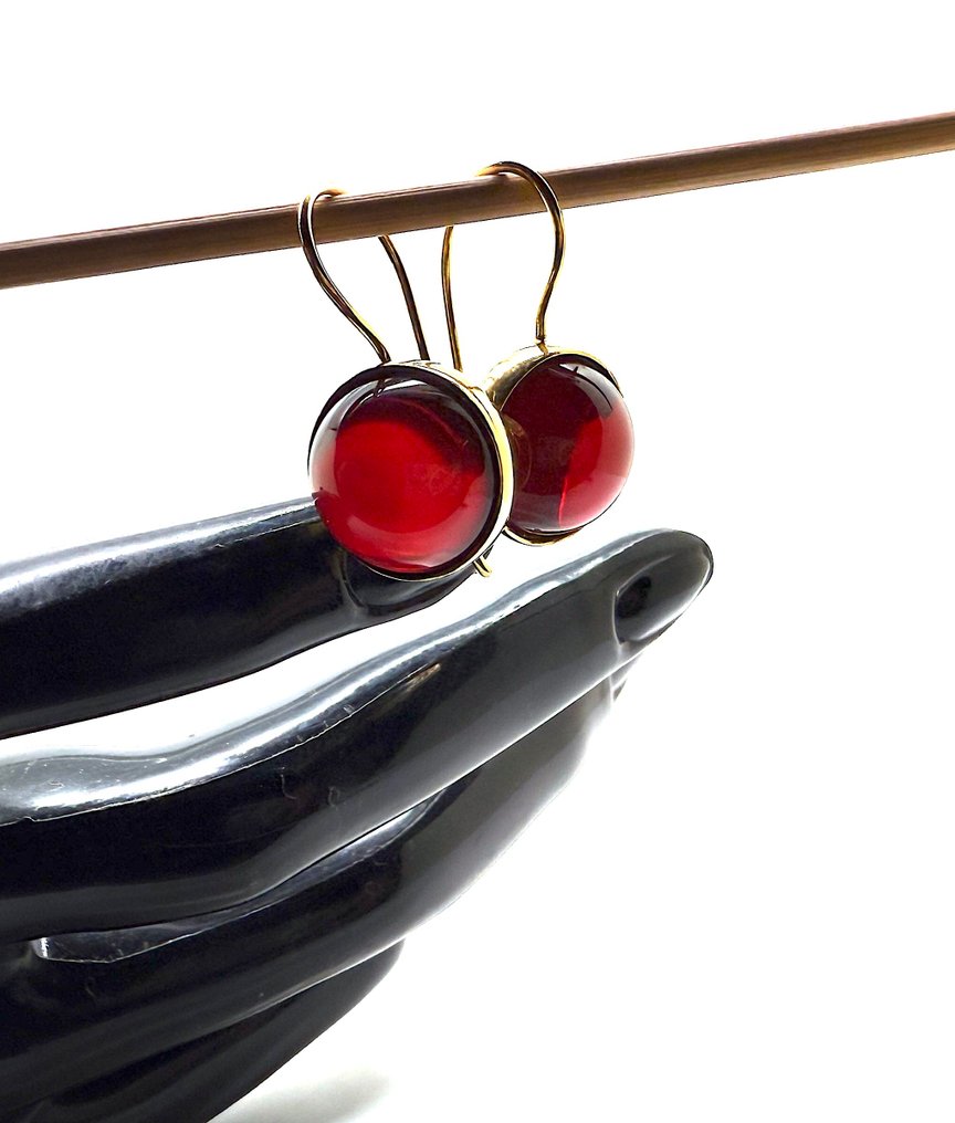 Orecchini in ambra baltica naturale e argento - Ambra - Succinite - fossilized pine tree resin #2.1