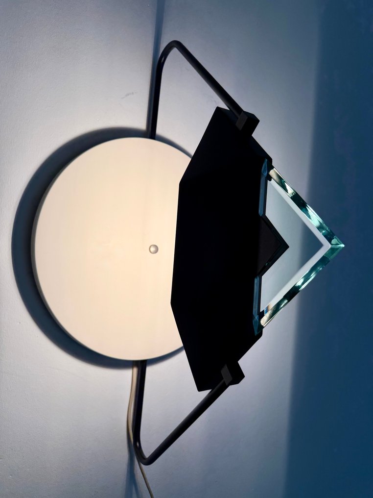 Memphis style - Φωτιστικό τοίχου - Ιταλικό Μεταμοντέρνο ντιζάιν της δεκαετίας του 1980 - Μέταλλο #3.2