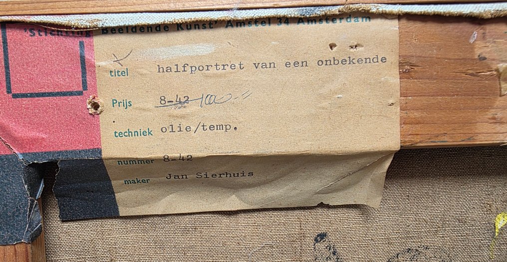 Jan Sierhuis (1928-2023) - Portret van een onbekende #4.3
