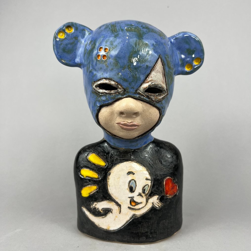 Iwo Rynkiewicz (1970) - 雕塑, Sending u my love-Handmade Ceramic - 25 cm - 粘土 - 2025 #3.2