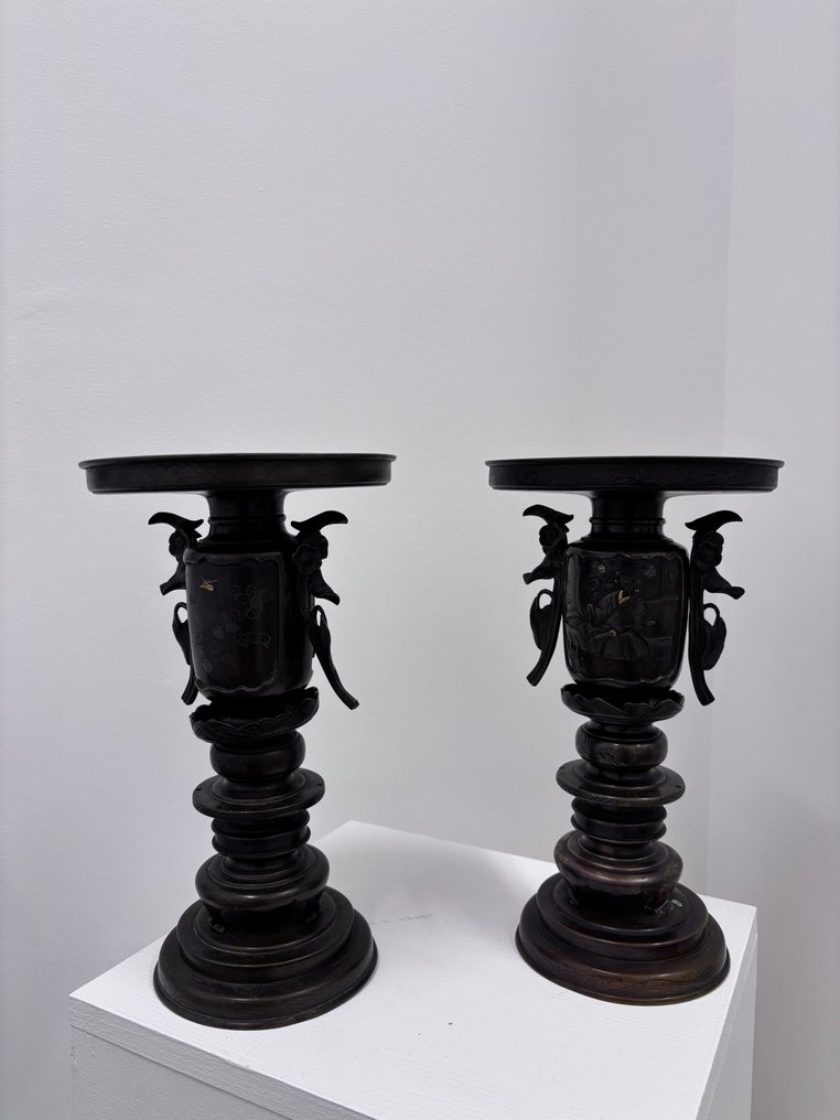 Θυμιατό  (2) - Μπρούντζος - Meiji (1868-1912) #3.2