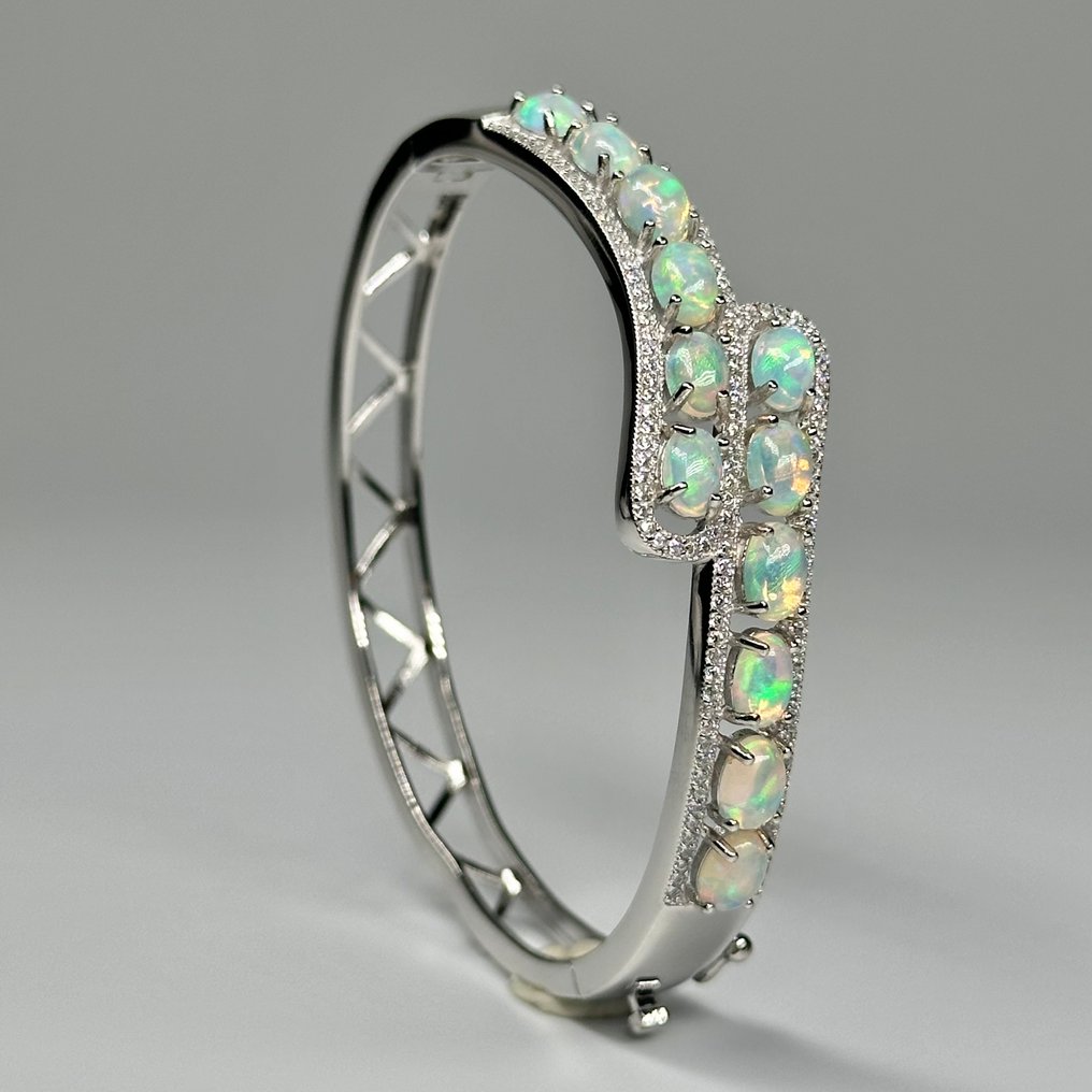 χωρίς τιμή ασφαλείας - Βραχιόλι Ασήμι 925 με φυσικό Οπάλιο της φωτιάς #2.1