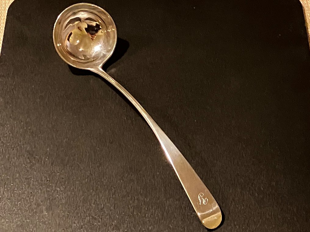 Robert Gray - Mestolo per salsa - LOF - .925 argento - Zilveren Juslepel #1.0