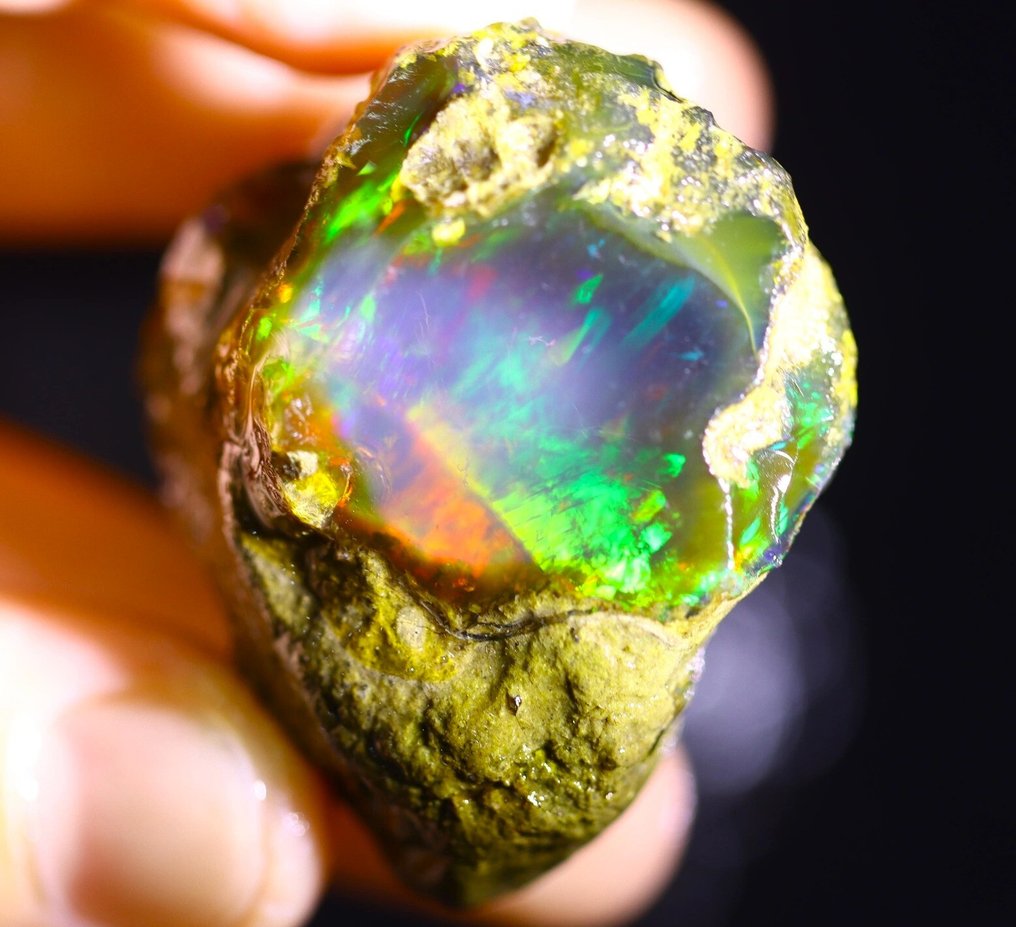 192,2 ct - Top Colors - Természetes Nagy Kristálykő Opál - Durva - Nézd meg a videót!- 38.44 g #4.3