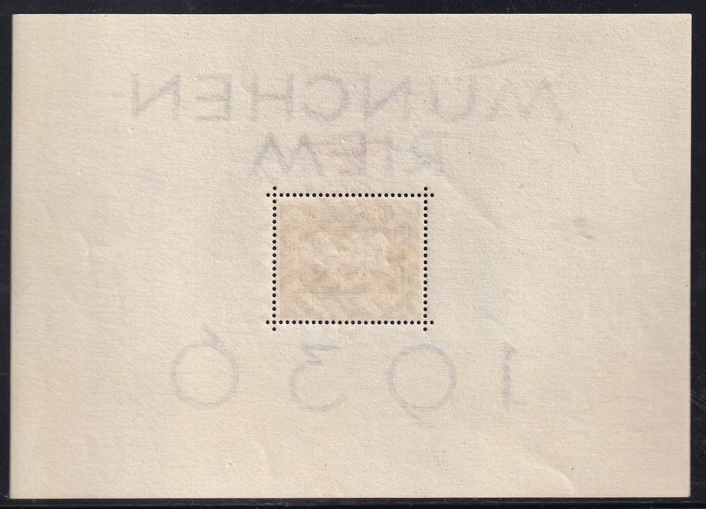 Γερμανική Αυτοκρατορία 1936/1937 - Έξοδος μπλοκ: Ιπποδρομίες και το «Καφέ Δαχτυλίδι της Γερμανίας». - Michel:4,10 #4.3