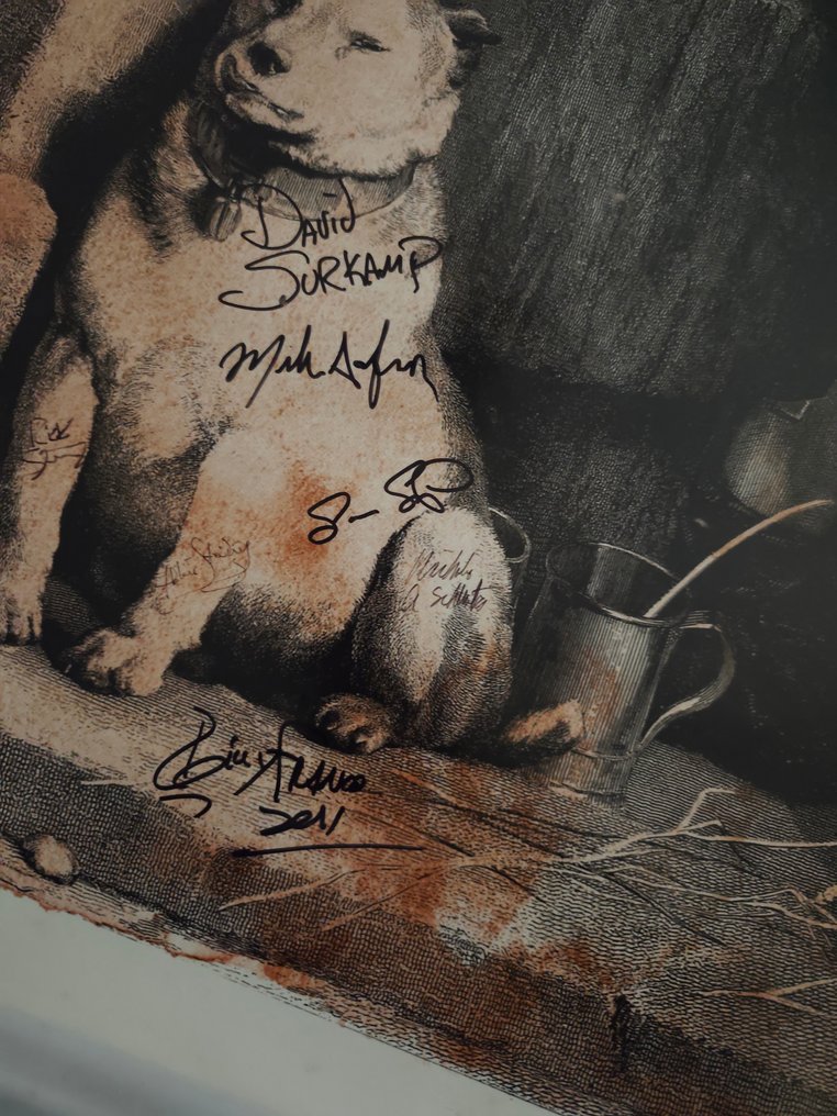 Pavlov's Dog - Poster, Poster turneu 'Live and Unleashed' - 2011 - Semnat de mână #1.0