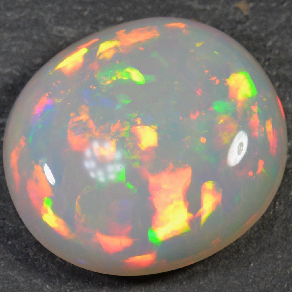 1 pcs Biały Opal - 23.90 ct - Antwerp Laboratory for Gemstone Testing (ALGT) #3.2