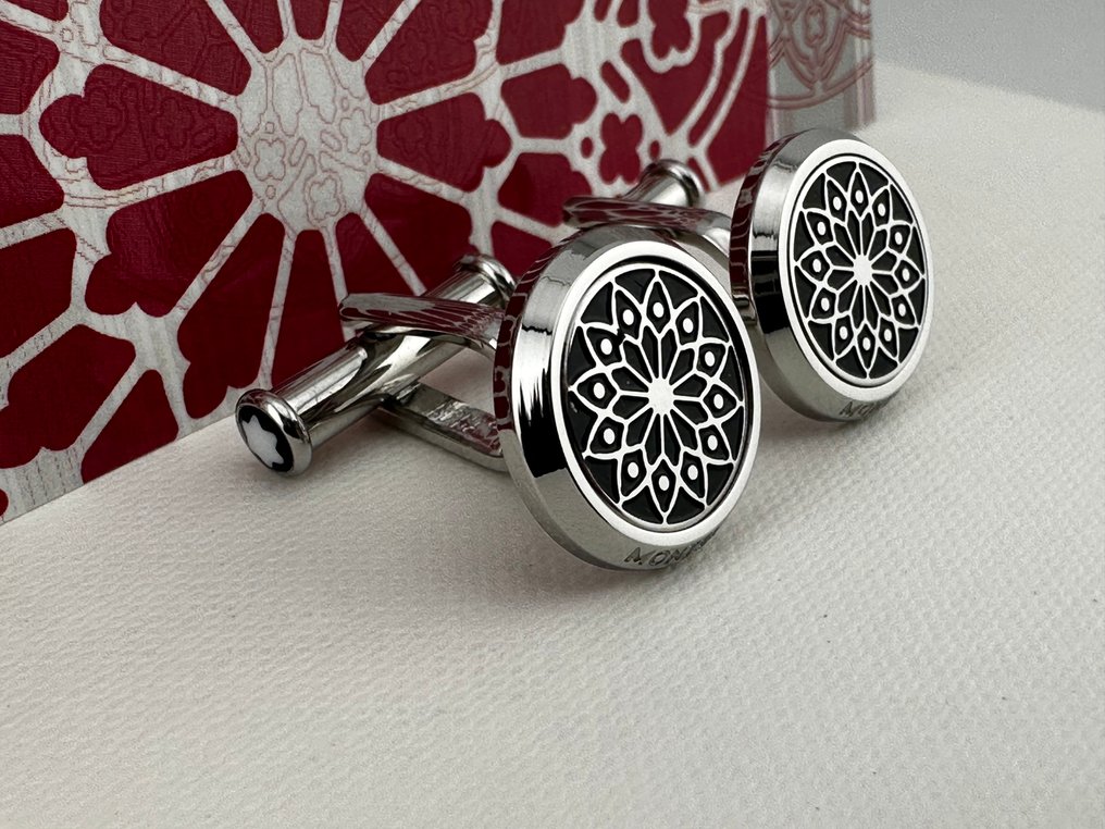 Montblanc - 钢 - 袖扣 - 致敬Victor Hugo #1.0