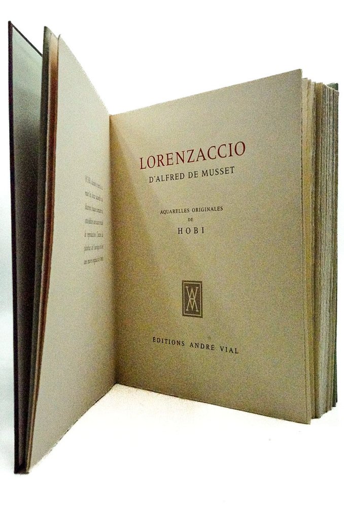 Alfred de Musset / Hobi [aquarelles originales] - Lorenzaccio [1/35 avec 12 aquarelles de Hobi] - 1968 #3.2