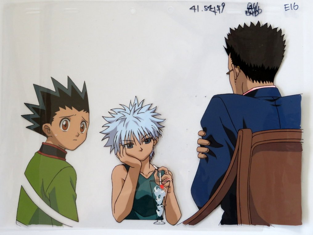 Yoshihiro Togashi - 1 Original 3cel & 3Animation Set - GON & KILLUA & LEORIO - HUNTER×HUNTER #1.0