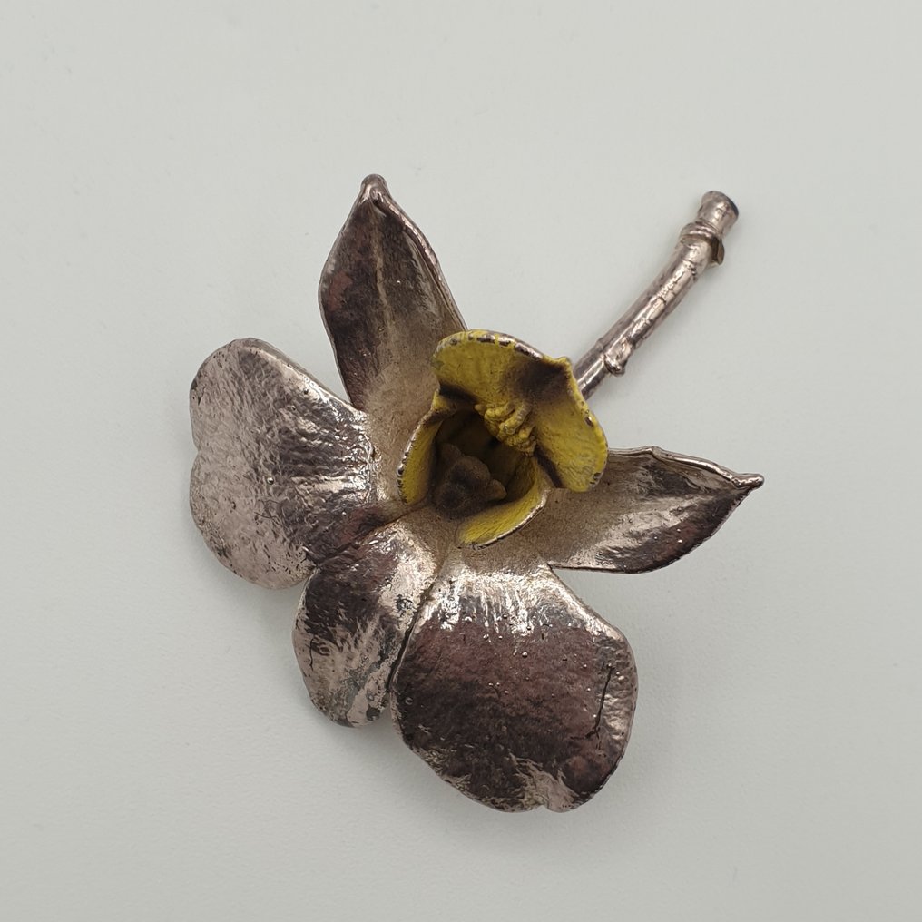 Orchidea rivestiva in argento 925 - Statuetta - .925 argento #3.2