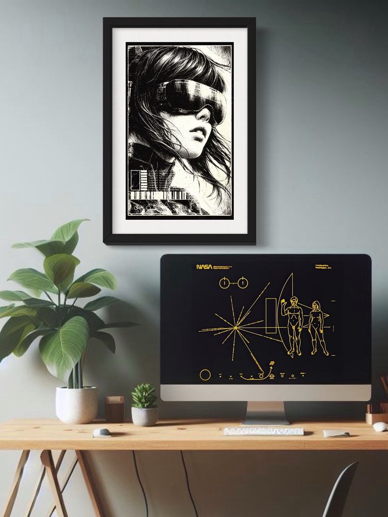 Æ (XX-XXI) - (set of 3) “Ghost in the Shell 1995” - Mixed media triptych #3.2