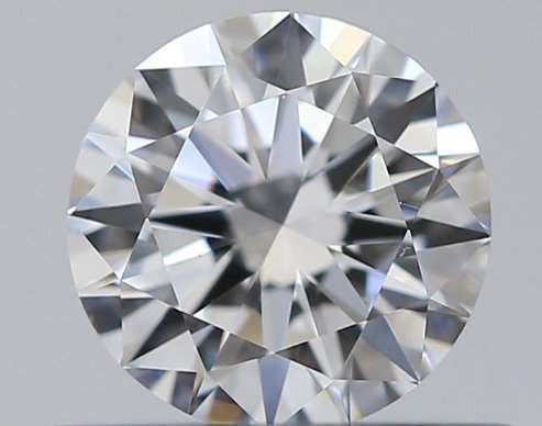 1 pcs Gyémánt (Természetes) - 0.38 ct - Kerek - D (színtelen) - IF - Amerikai Gemmológiai Intézet (GIA) #1.0