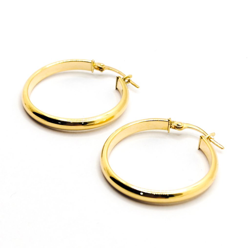 Ingen mindstepris - Øreringe - 18 kraat Gulguld #4.3