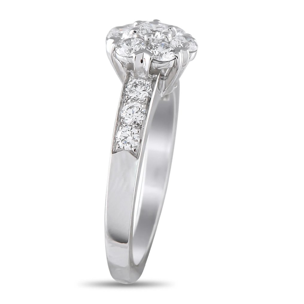 Van Cleef & Arpels - Δαχτυλίδι - 18 καράτια Λευκός χρυσός, Van Cleef & Arpels Fleurette δαχτυλίδι από λευκό χρυσό 18K με διαμάντια. #1.0