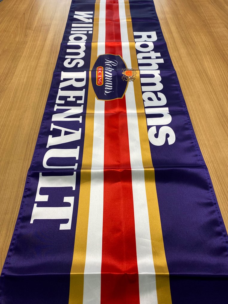 Flag - Rothmans - Williams Renault Racing Flag – Premium Satin Fabric – XXL 180x45 cm #4.3